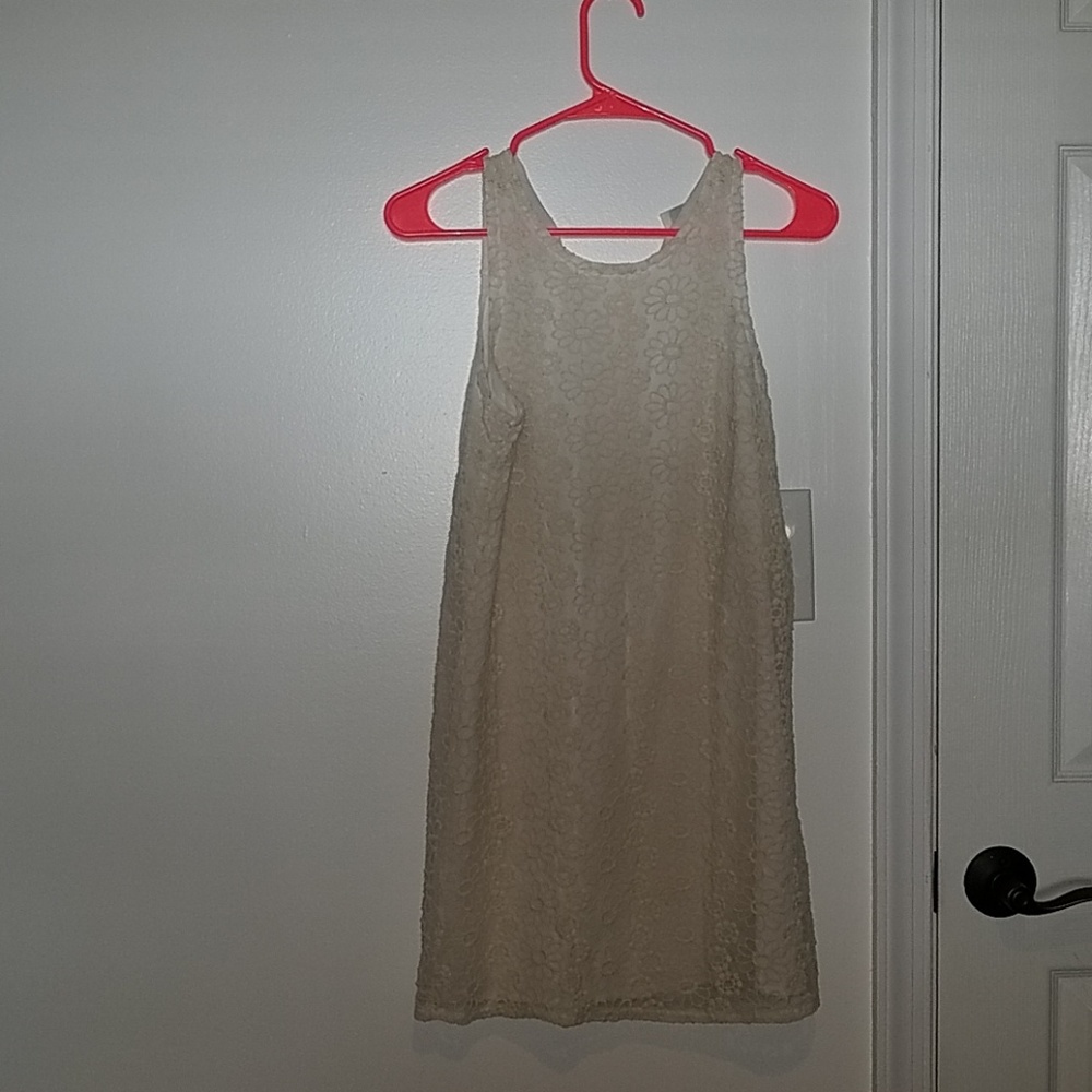 White mini dress